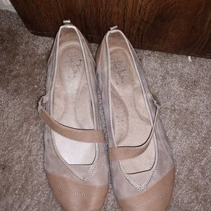 Slightly worn flats